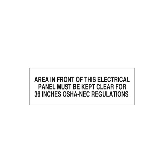 Safety Electrical Panel Sign