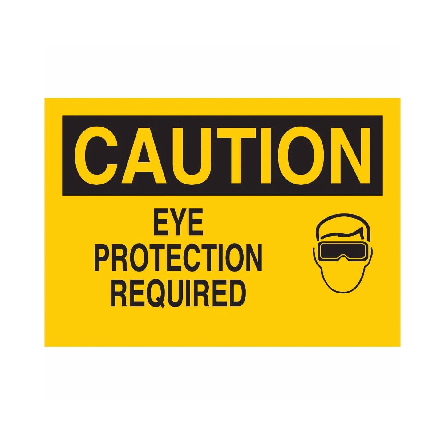CAUTION Eye Protection Required Labels