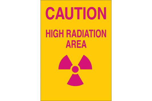 CAUTION High Radiation Area Sign 01