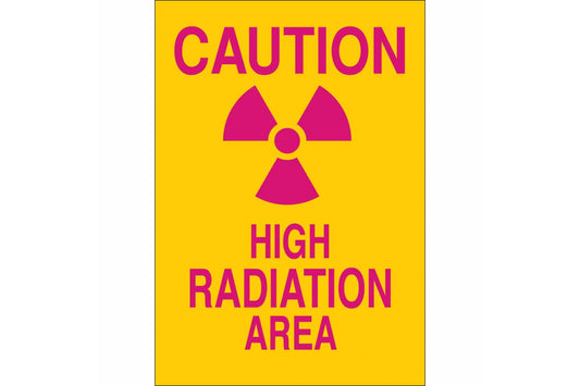 CAUTION High Radiation Area Sign 02