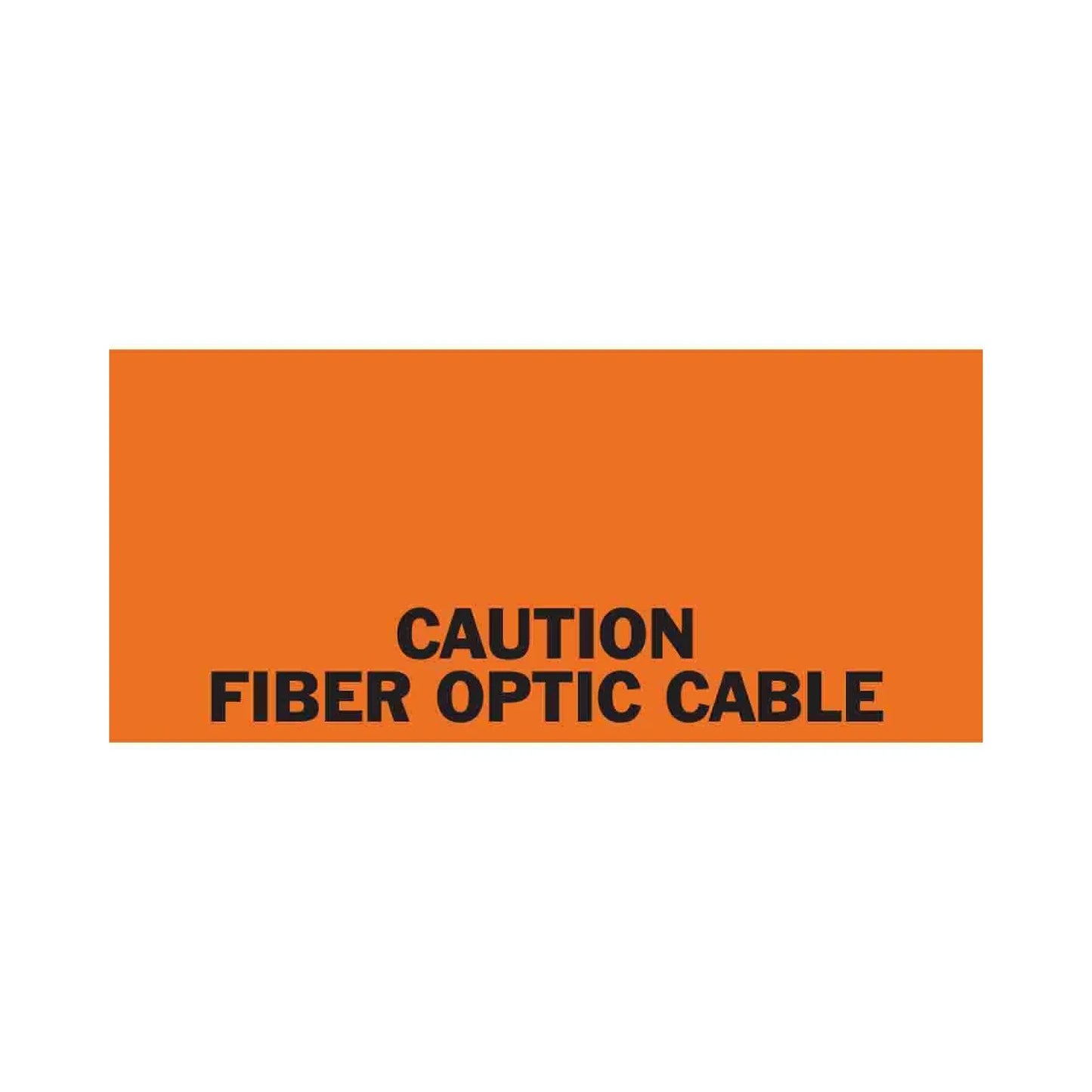 Caution Fiber Optic Cable
