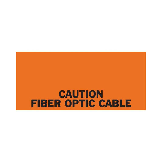Caution Fiber Optic Cable