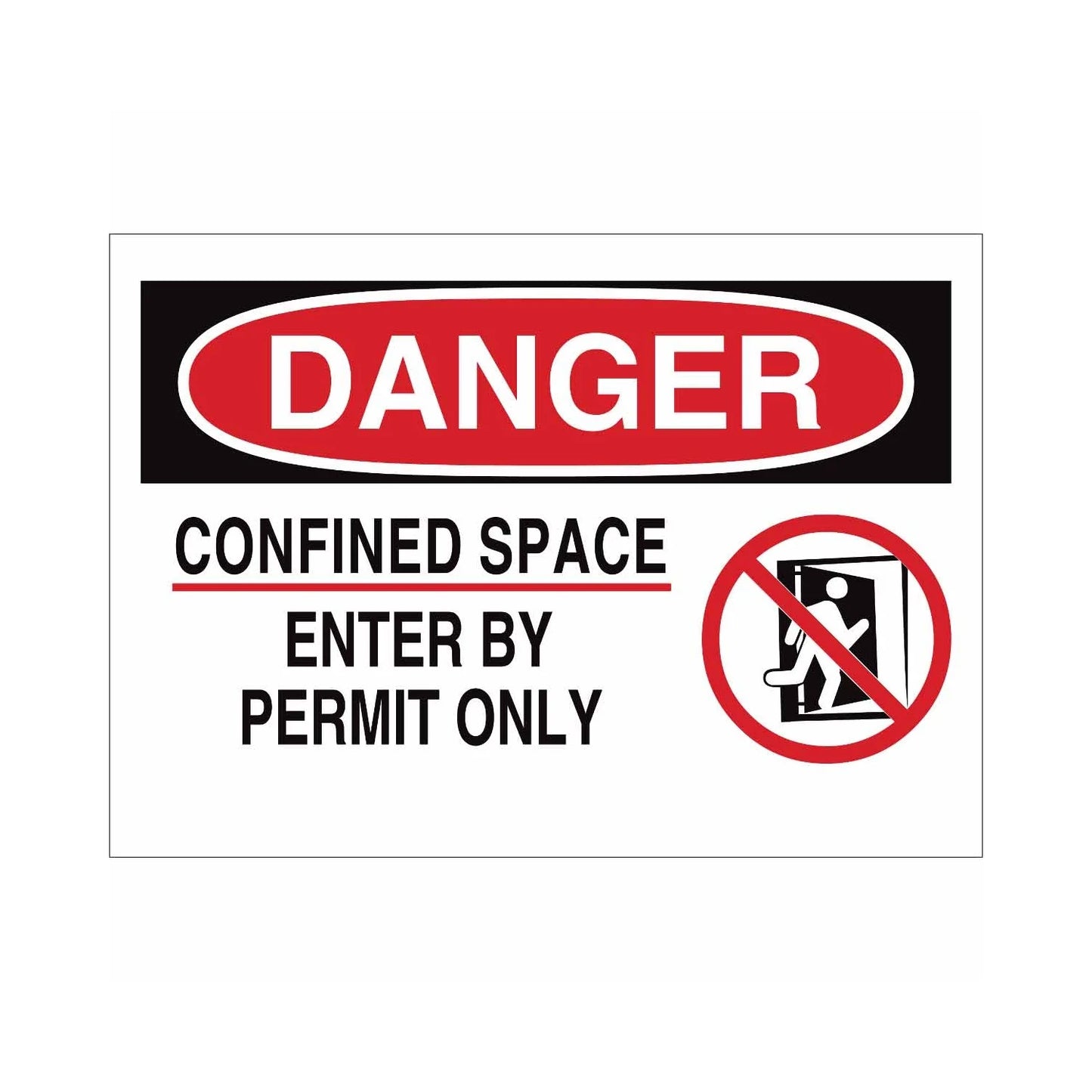 DANGER Confined Space Enter By Permit Only 02