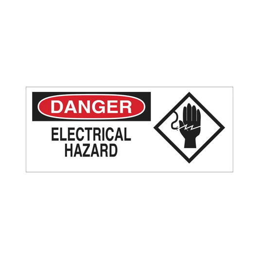 DANGER Electrical Hazard Sign