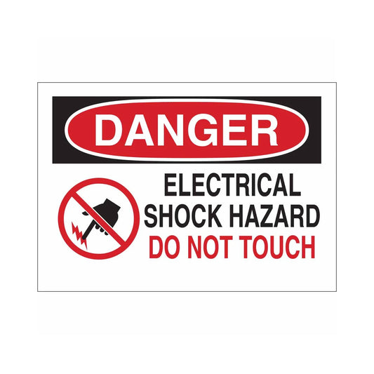 DANGER Electrical Shock Hazard Do Not Touch Sign