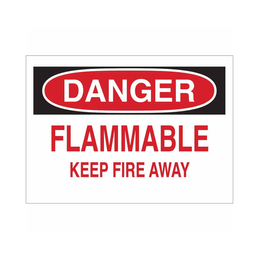 DANGER Flammable Keep Fire Away Sign