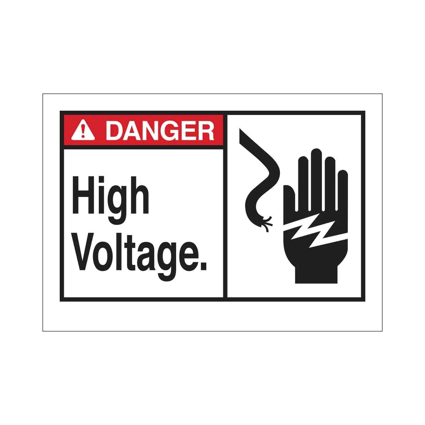 DANGER High Voltage. Sign