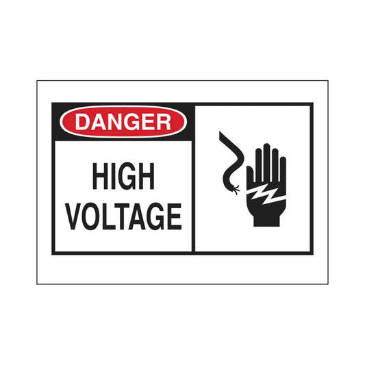 DANGER High Voltage Labels-