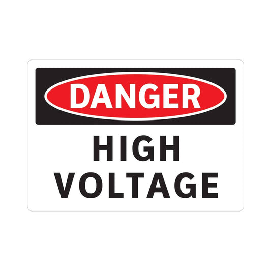 DANGER High Voltage sign.,