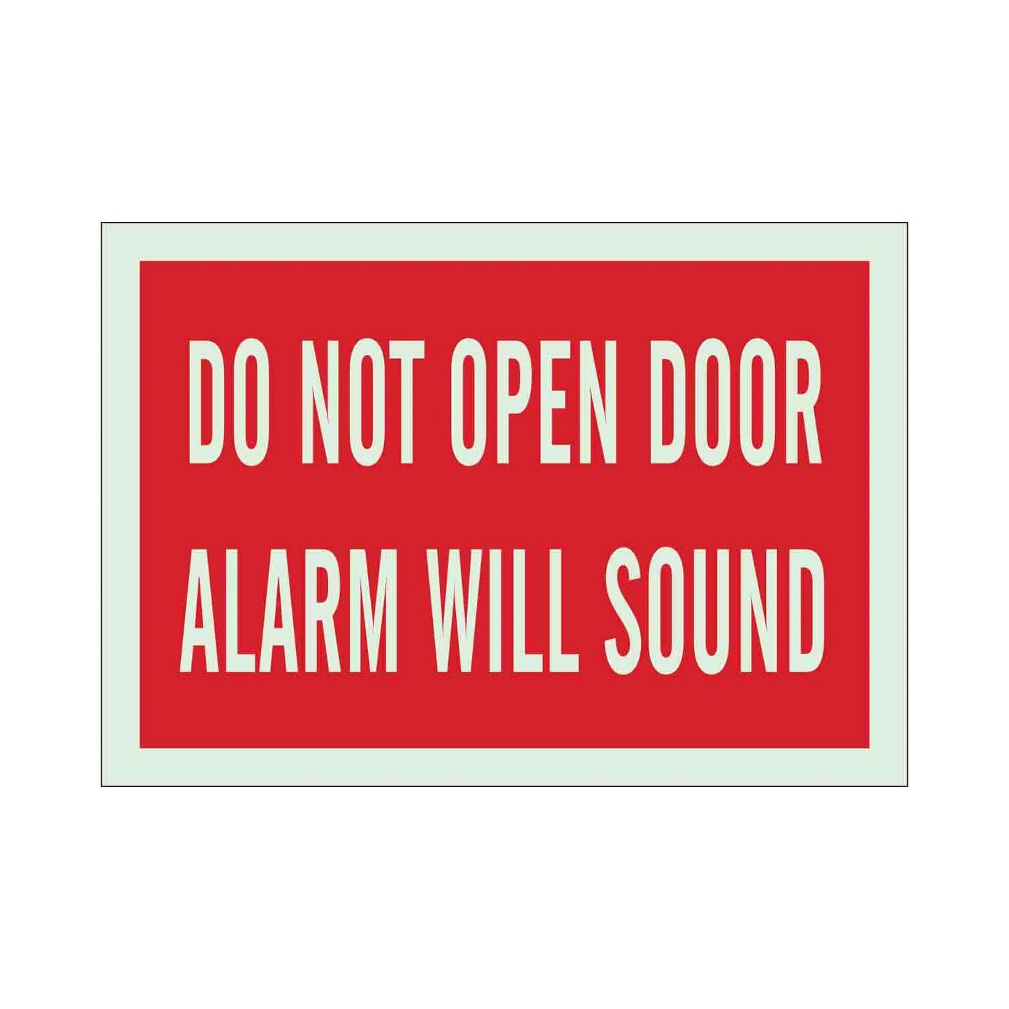Do Not Open Door Alarm Will Sound Sign 01