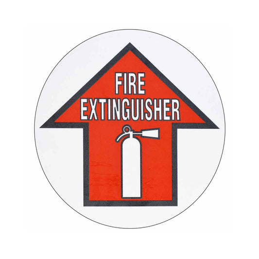 FIRE EXTINGUISHER Up Arrow ToughStripe Floor Sign