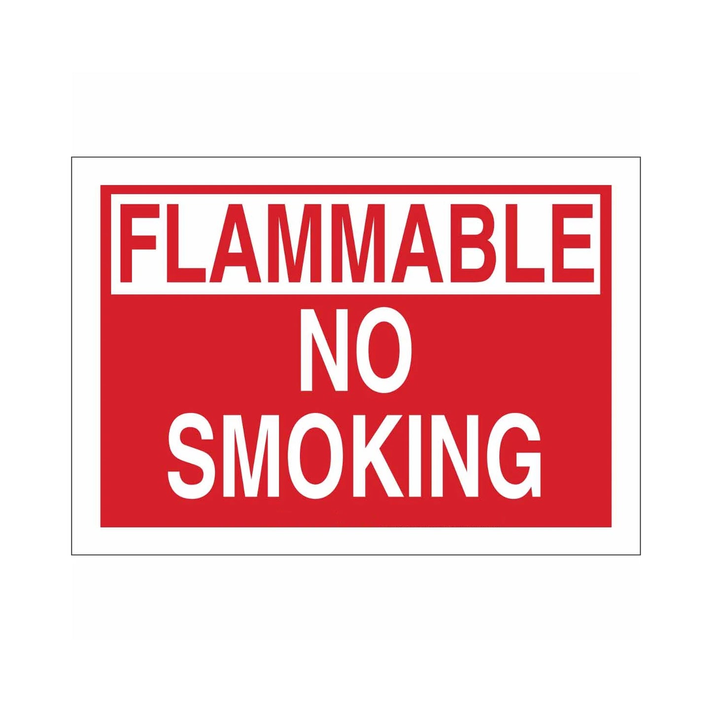 FLAMMABLE No Smoking Sign