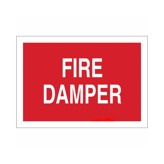Fire Damper Sign
