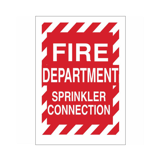 Fire Department Sprinkler Connection Sign