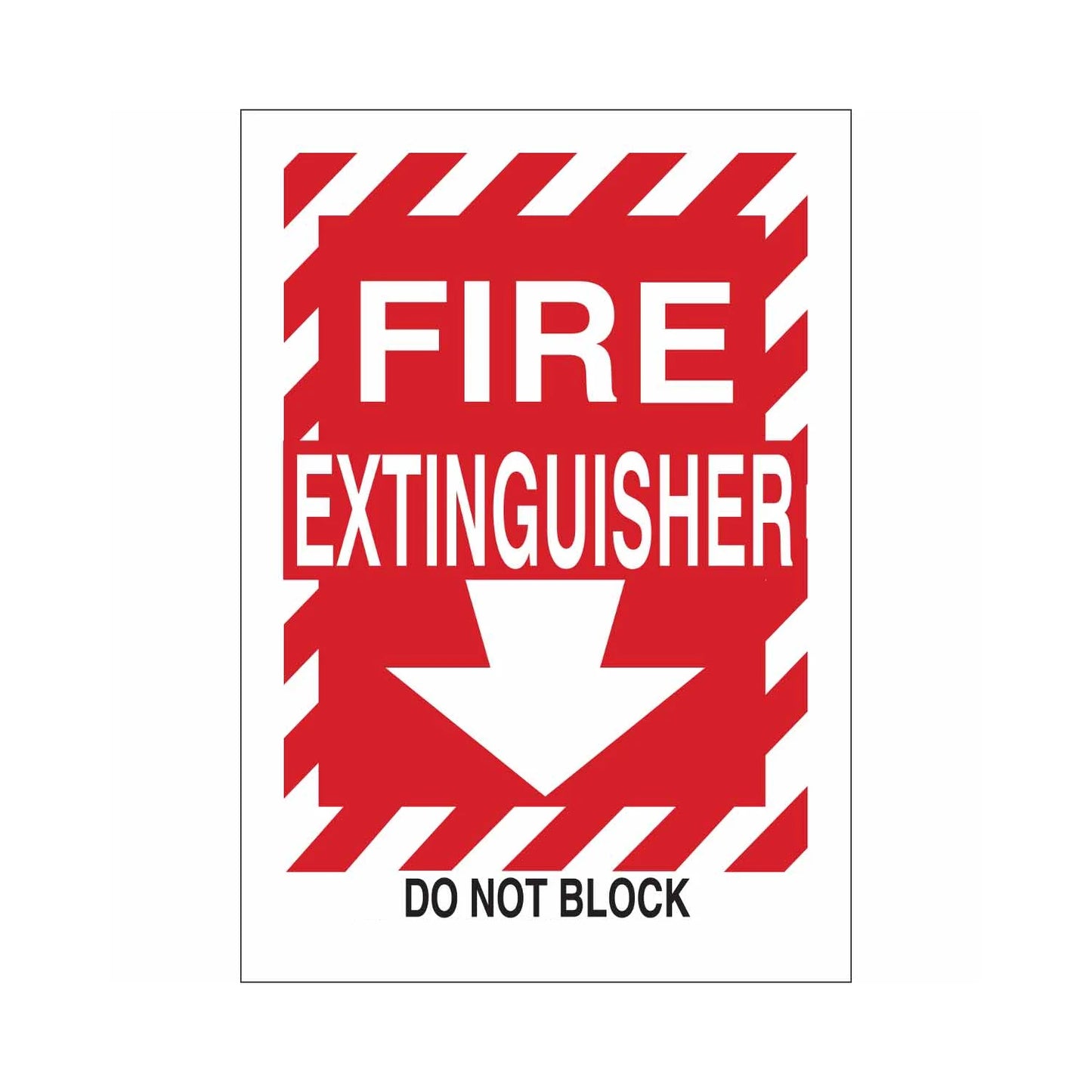 Fire Extinguisher Do Not Block Sign 01