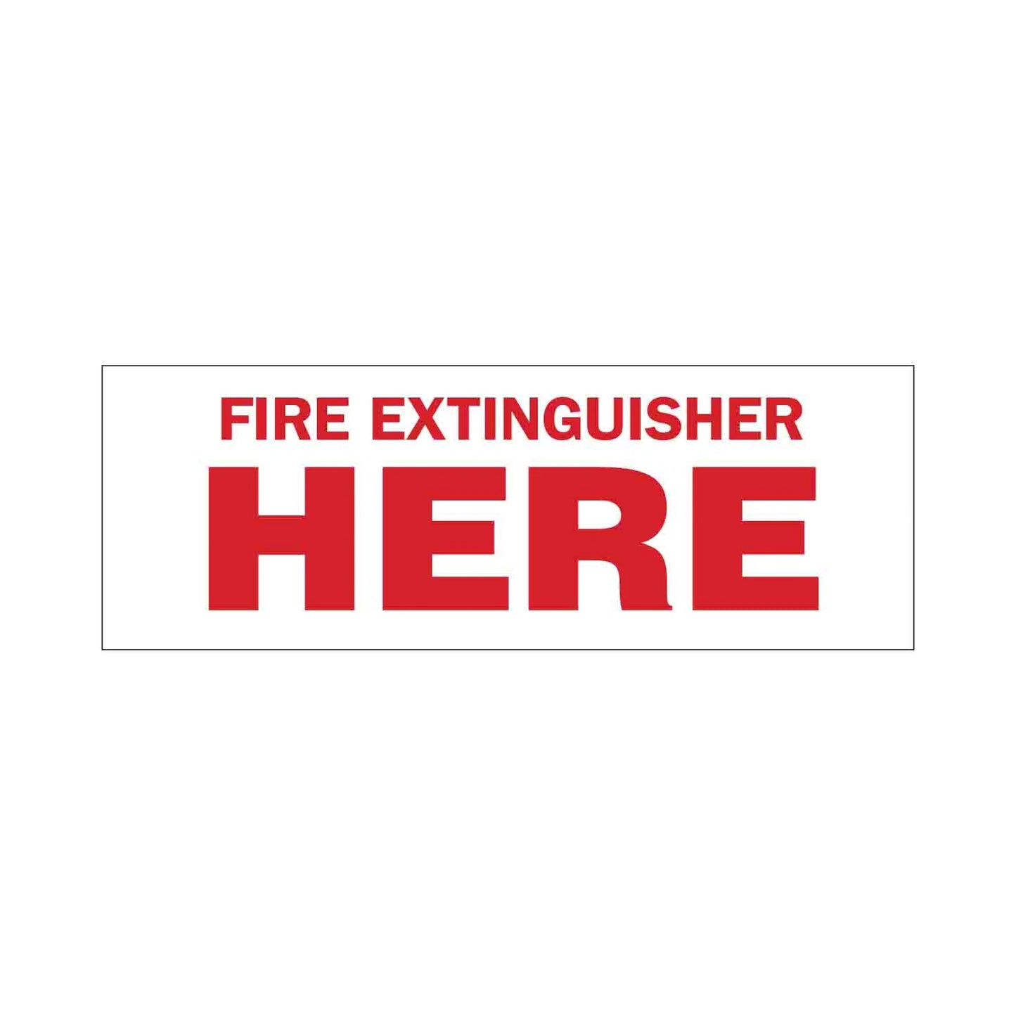 Fire Extinguisher Here Sign 01
