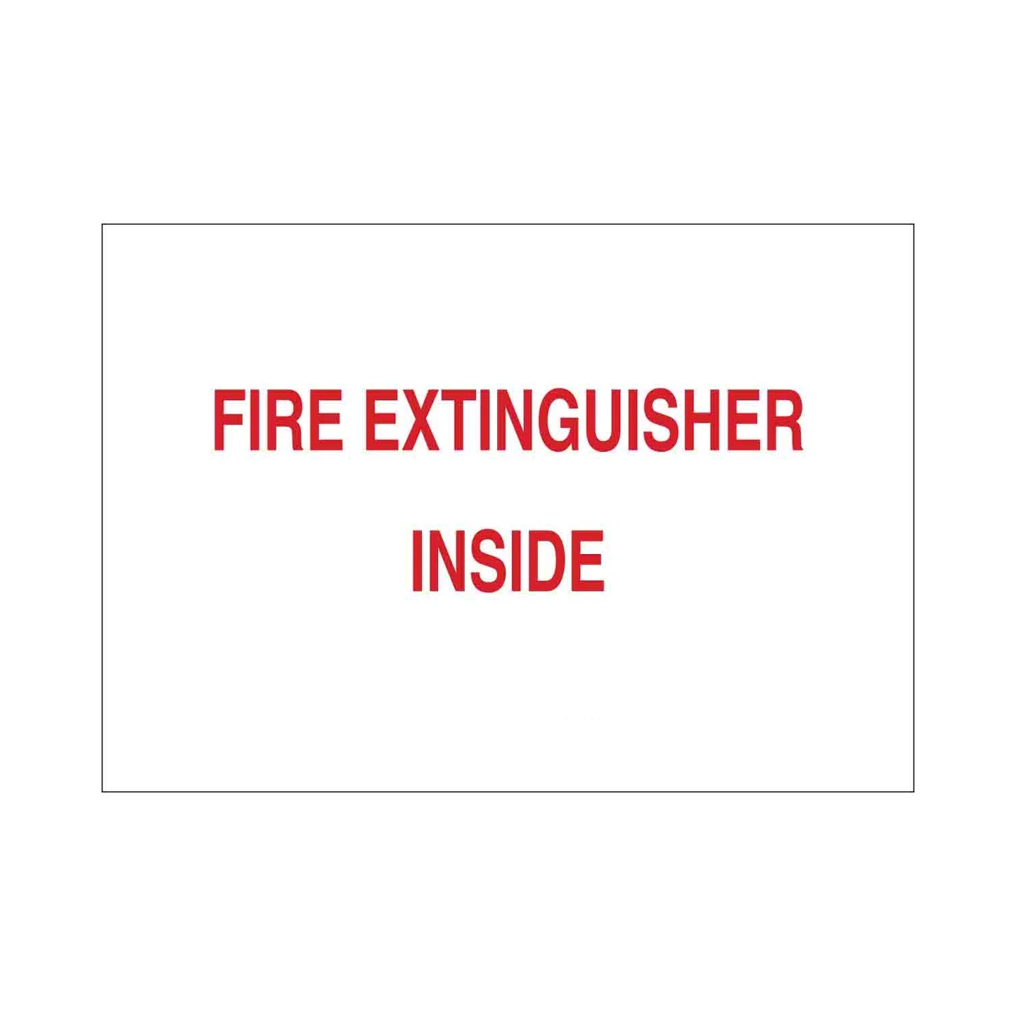 Fire Extinguisher Inside Sign 02