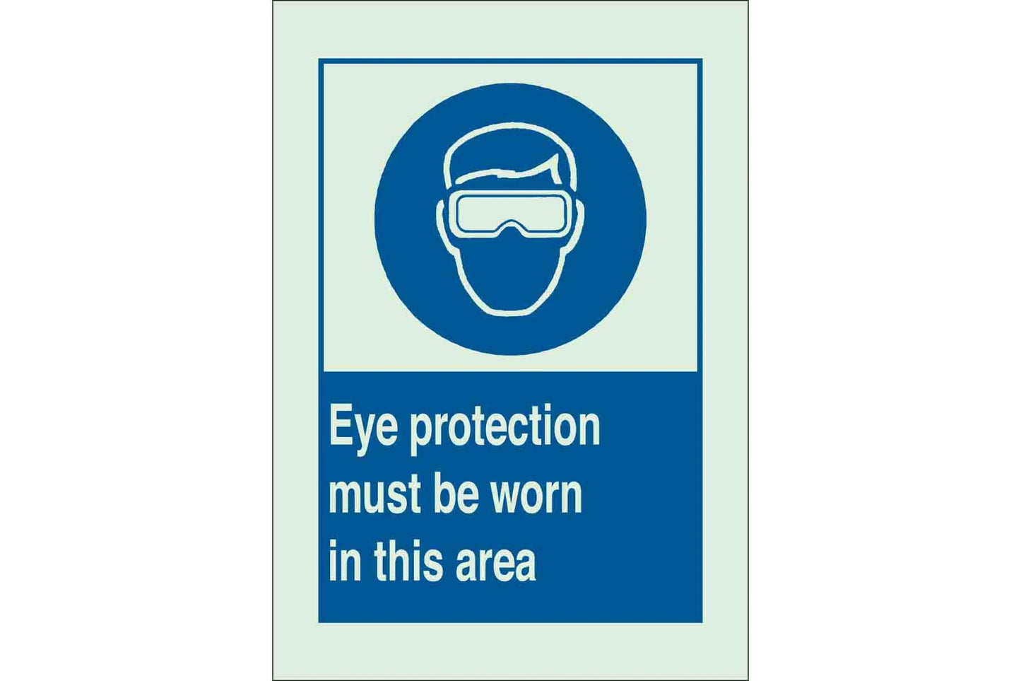 Eye Protection Work in this Area Sign