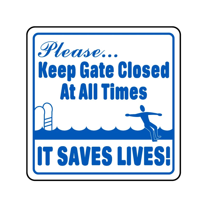 Keep Gate Closed At All Times Sign