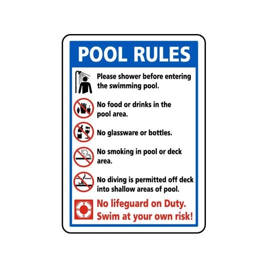 Pool Rules Sign02