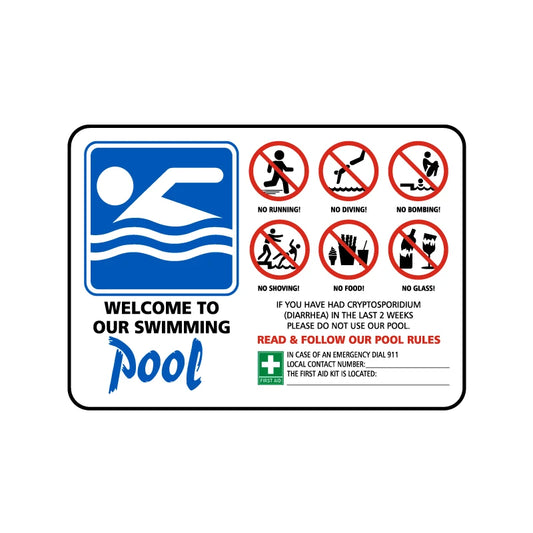 Pool Rules Sign03
