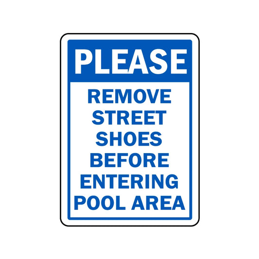 Remove Street Shoes Before Entering Sign