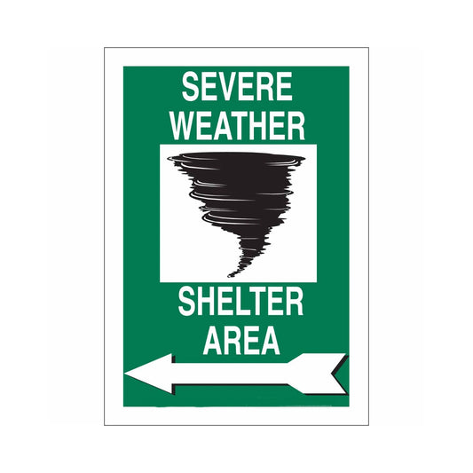 Severe Weather Shelter Area Sign 01