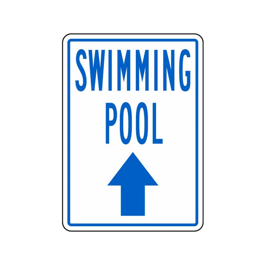 Swimming Pool Up Arrow Sign